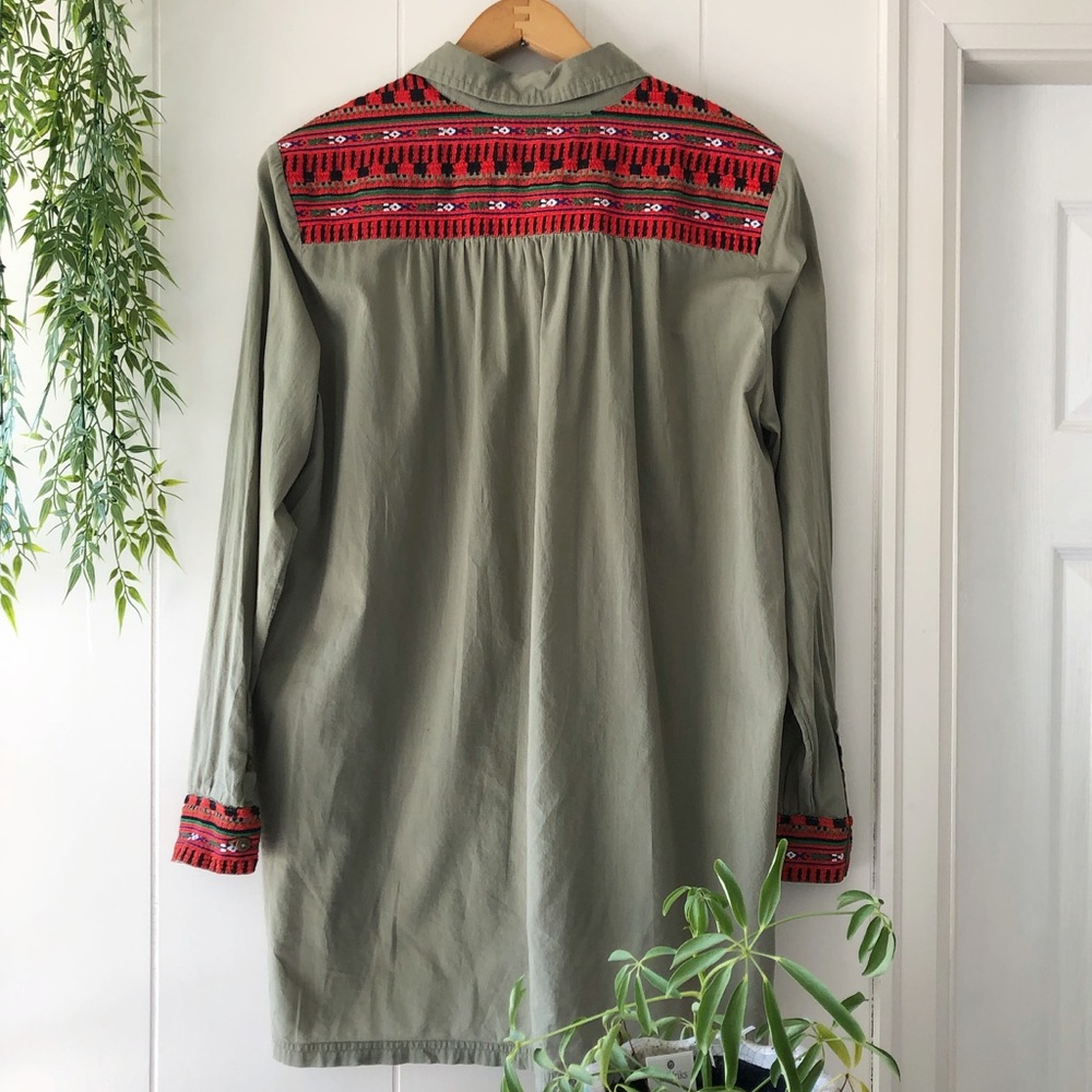 Artisan De Luxe Embroidered Cotton Button Down S